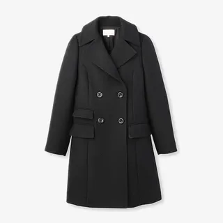 女士羊毛混纺呢子大衣免抠