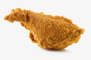 放着的脆皮炸鸡腿免抠