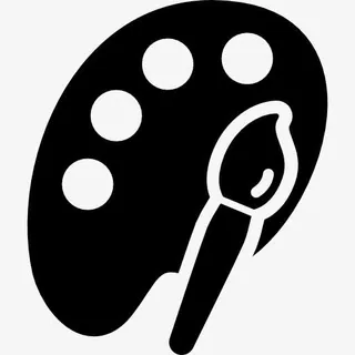 画笔和调色板图标免抠