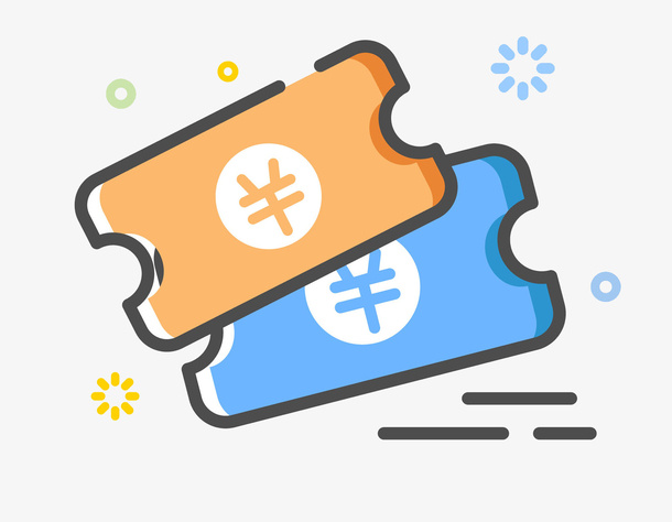 卡通优惠券免抠图免抠手绘/卡通卡通元素