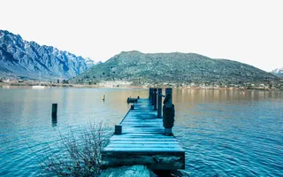 蓝色美景素材免抠