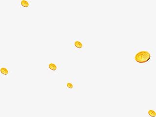 散落的钱币免抠