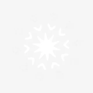 白色可爱花边装饰雪花免抠