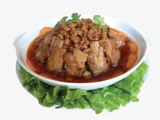 腊八豆蒸排骨免抠