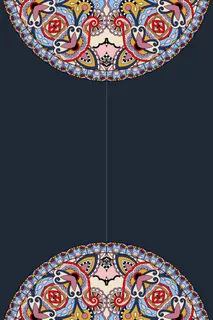 矢量民族风复古花纹背景高清