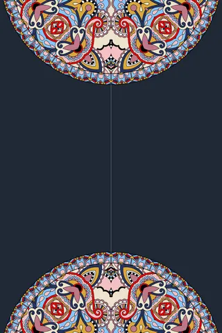 矢量民族风复古花纹背景高清