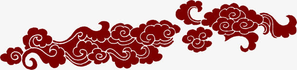 棕色祥云七夕免抠