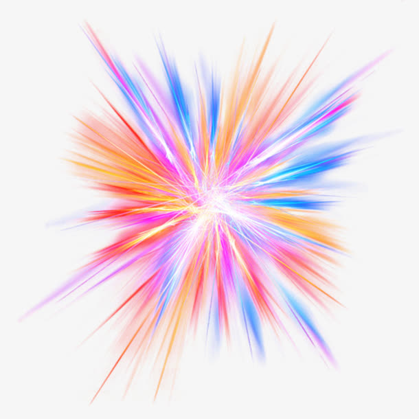 彩色烟花免抠