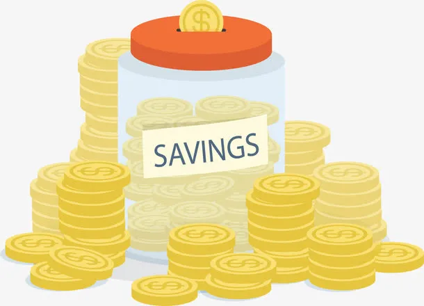 矢量手绘金币免抠