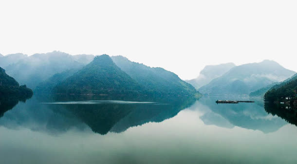 中国风山水图免抠