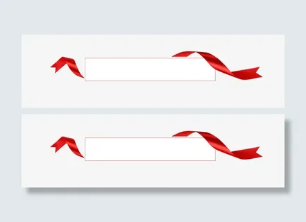 标题框丝带免抠