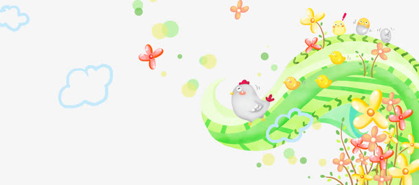 春天元素免抠