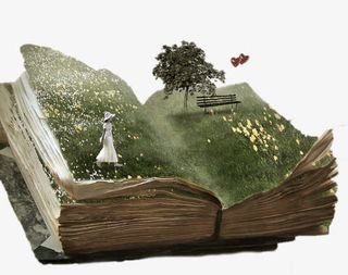 翻开的书本免抠