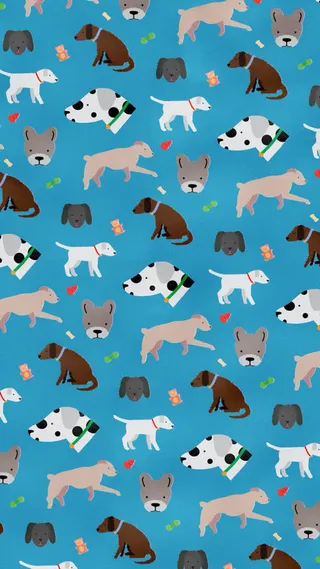 手绘斑点狗哈巴狗插画免抠