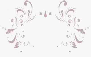 灰色花纹七夕免抠