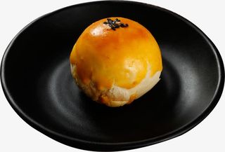 蛋黄酥食品实物免抠