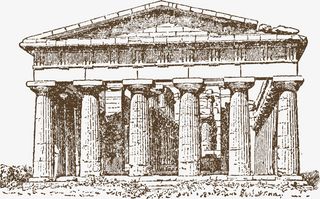 万神庙古希腊景点免抠