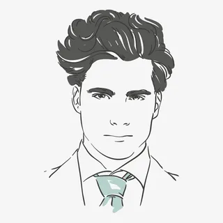 手绘男人免抠