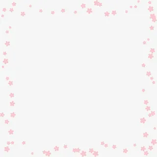 粉色春季花朵框架免抠