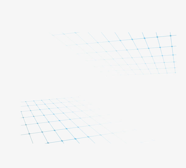 淡绿色节点网格背景免抠