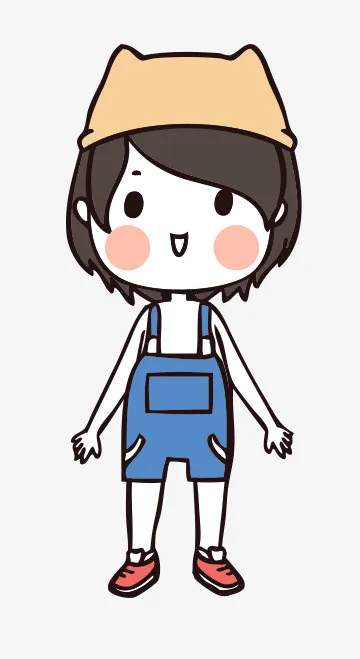 人物手绘插画可爱素材78免抠