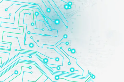 浅蓝色发光线路免抠 浅蓝色发光线路免抠