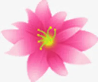 粉色卡通春天多层花朵免抠