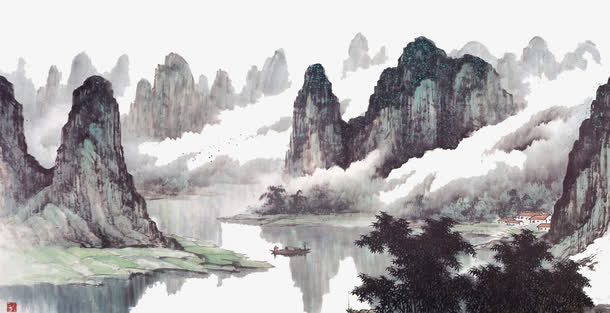 水墨画免抠