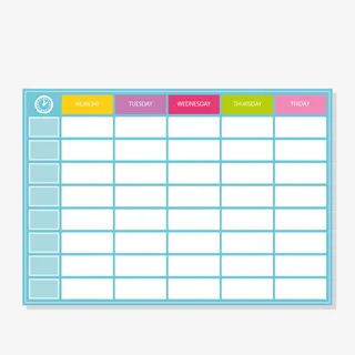 矢量课程表免抠