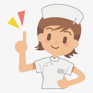 手绘女护士点赞手势矢量免抠