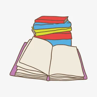 打开的书本免抠