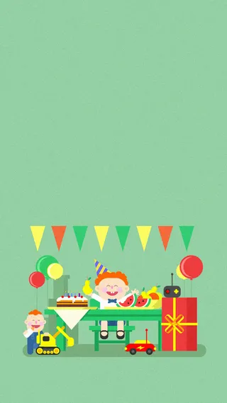 卡通元素H5背景高清