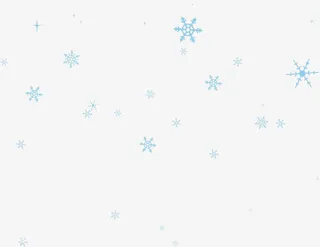 蓝色唯美漂浮冬日雪花免抠