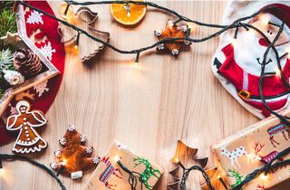 圣诞节装饰灯背景高清