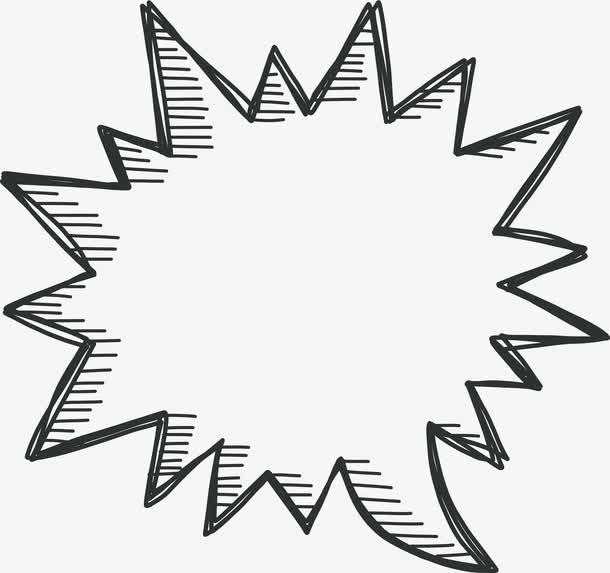 锯齿边框爆炸贴免抠