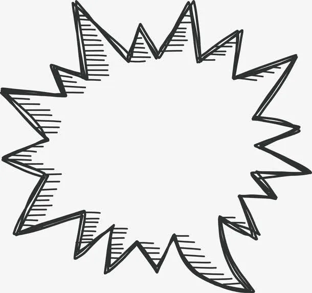锯齿边框爆炸贴免抠