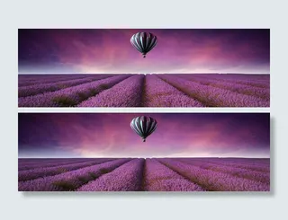 紫色浪漫薰衣草海洋淘宝海报背景高清