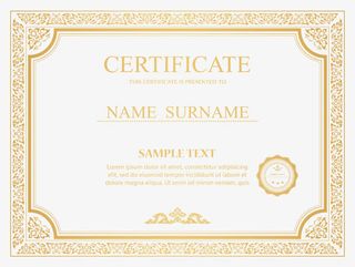 证书边框矢量免抠