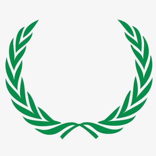 绿色橄榄枝花环图标免抠免抠