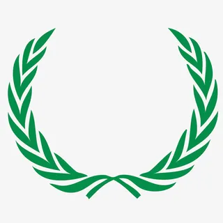 绿色橄榄枝花环图标免抠免抠