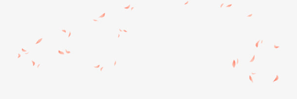 红色花瓣漂浮免抠