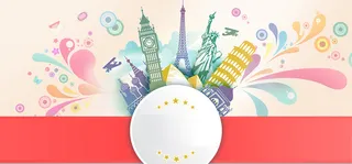 粉色城市剪影高清