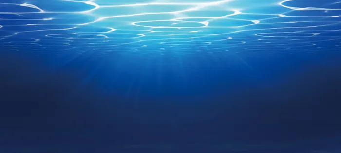 海洋水底光线背景图高清