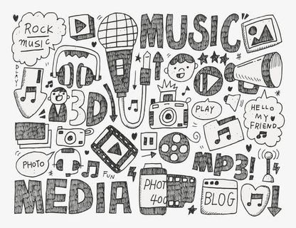 水彩话筒底纹免抠 水彩话筒底纹免抠