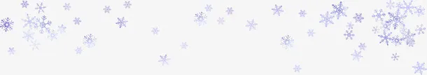 手绘卡通冬日雪花装饰免抠