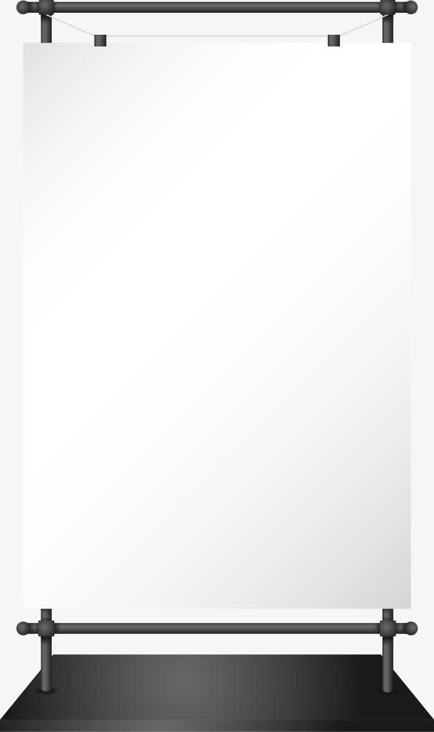 矢量广告展架免抠