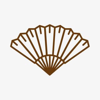 手绘扇子折扇免抠