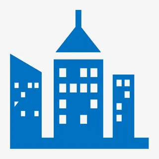 纯色城市图标免抠