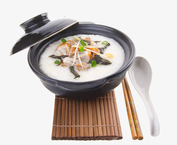 砂锅里的虾粥免抠