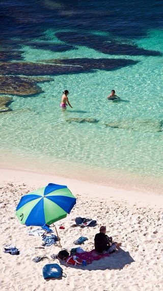 蓝色风景H5背景高清